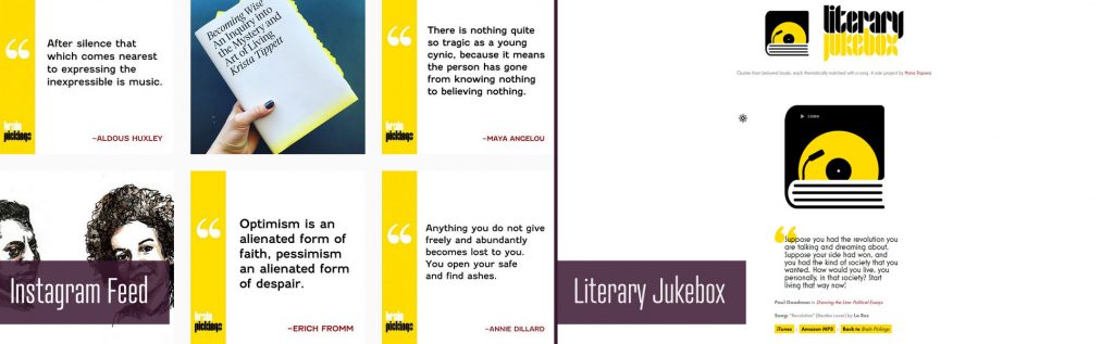 brain pickings instagram and tumblr literary jukebox accounts