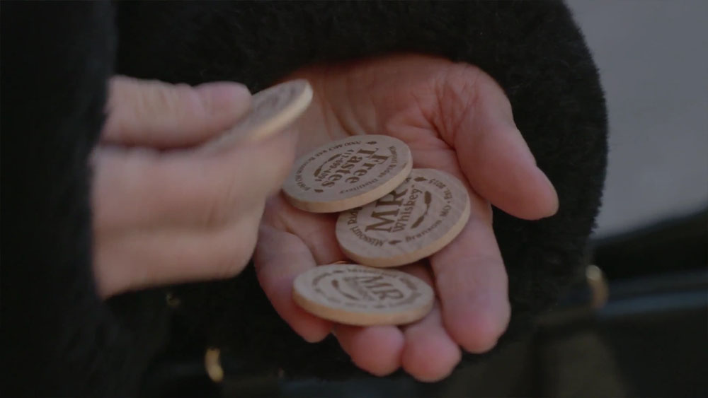 The nickels Pope used to interact with his customers