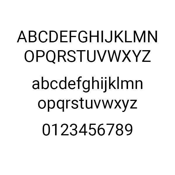 Basic Roboto font for website