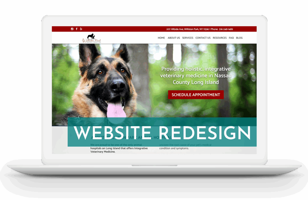 website redesign example
